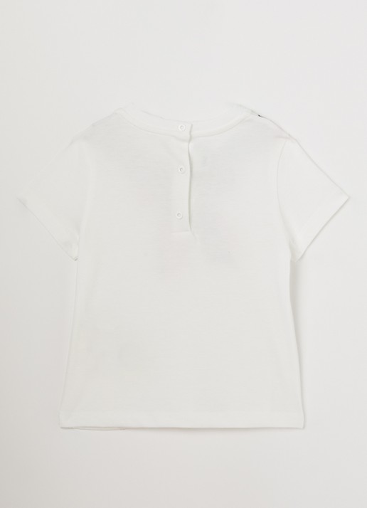 Fendi T-shirt met print - voorkant 2 wit