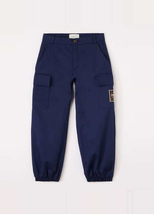 Fendi Tapered fit cargobroek met klepzakken