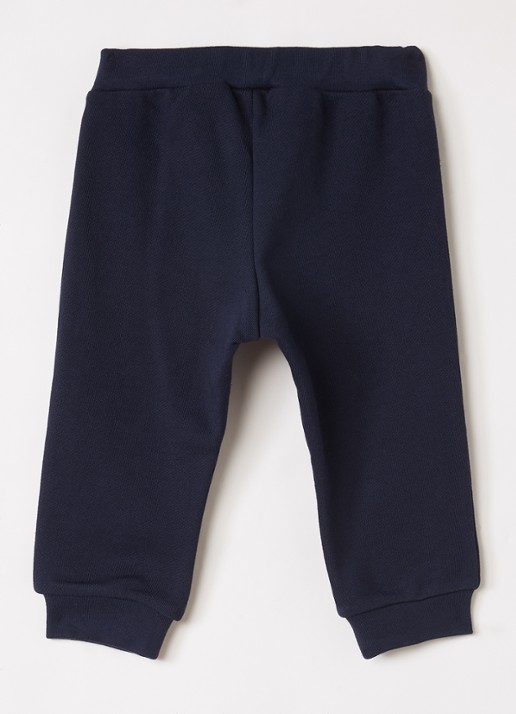 Fendi Tapered fit joggingbroek met 3D logo - voorkant 2 donkerblauw