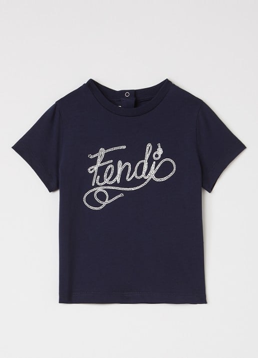 Fendi Tinto T-shirt met logoborduring