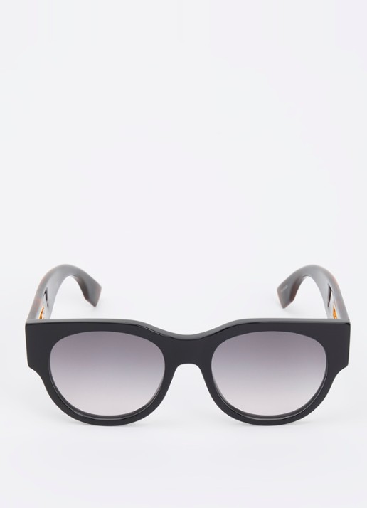 Fendi Wayfarer zonnebril FE40147I - detail 2 zwart
