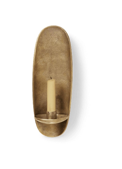 ferm LIVING Agapé kandelaar 30,5 cm  - detail brons