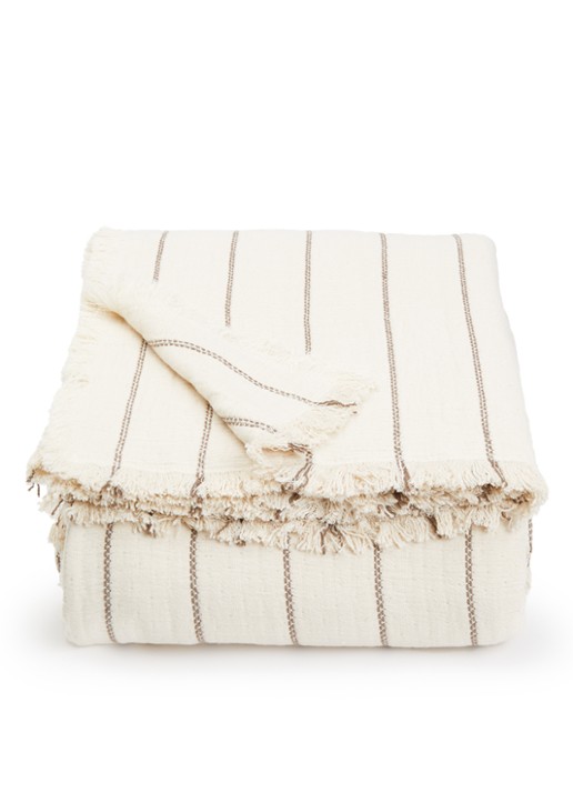 ferm LIVING Aires bedsprei van  katoen 250 x 240 cm