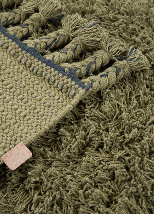 ferm LIVING Ammas vloerkleed 70 x 50 cm - detail groen