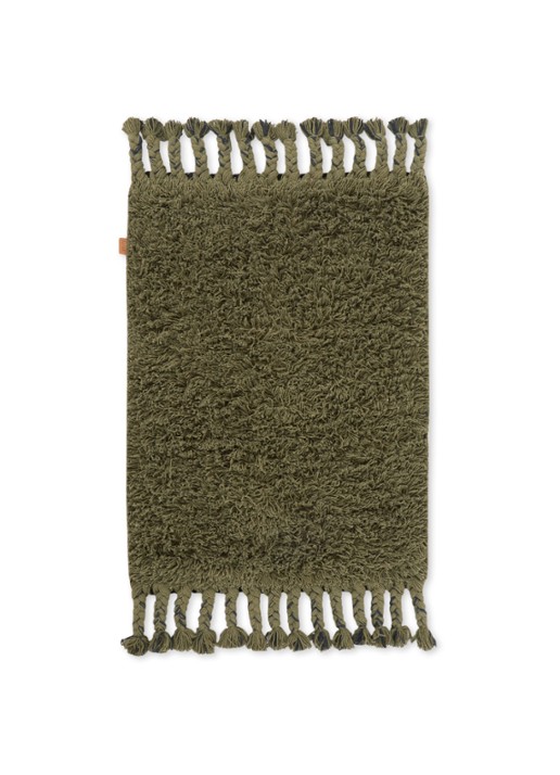 ferm LIVING Ammas vloerkleed 70 x 50 cm - voorkant 2 groen