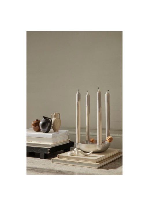 ferm LIVING Ary Mini vaas L 11,5 cm - voorkant 2 beige