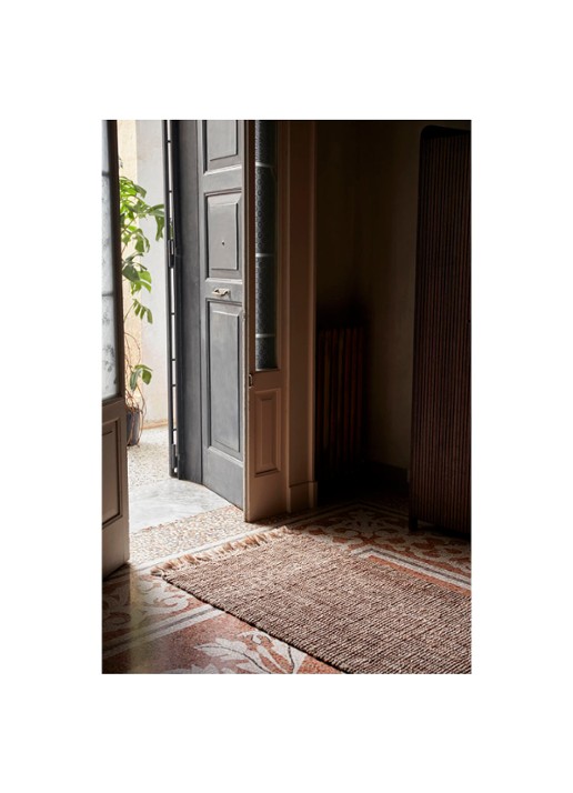 ferm LIVING Athens Runner tapijt 80 x 250 cm - detail 2 bruin