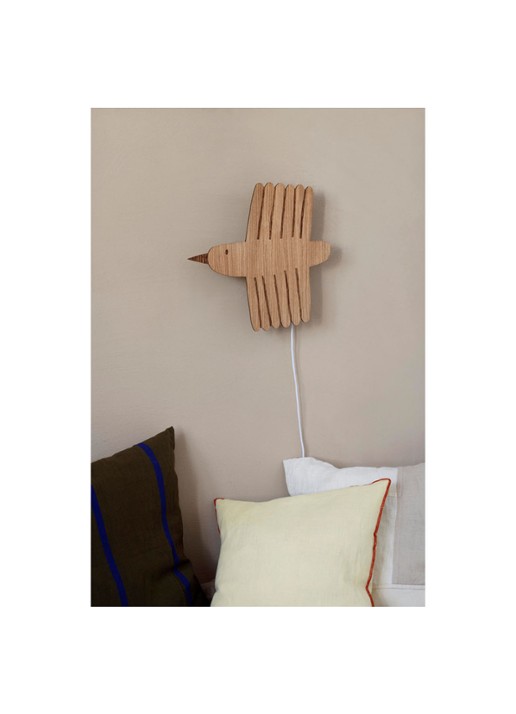 ferm LIVING Bird wandlamp 31 x 7 x 31 cm - detail naturel