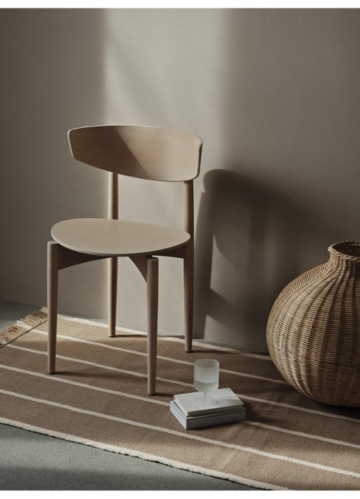 ferm LIVING Bola Braided siervaas van rattan 50 cm - achterkant beige