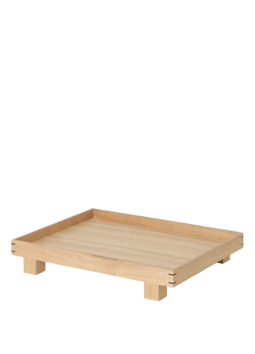 ferm LIVING Bon dienblad small  - voorkant bruin