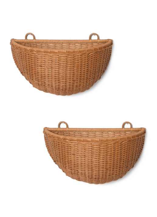 ferm LIVING Braided wand manden set van 2