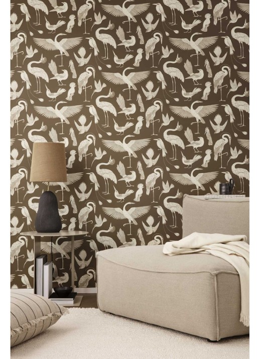 ferm LIVING Calm sierkussen in linnenblend 78 x 78 cm - achterkant 3 beige