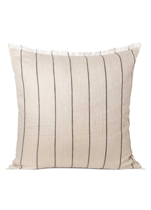 ferm LIVING Calm sierkussen in linnenblend 78 x 78 cm - detail 6 beige