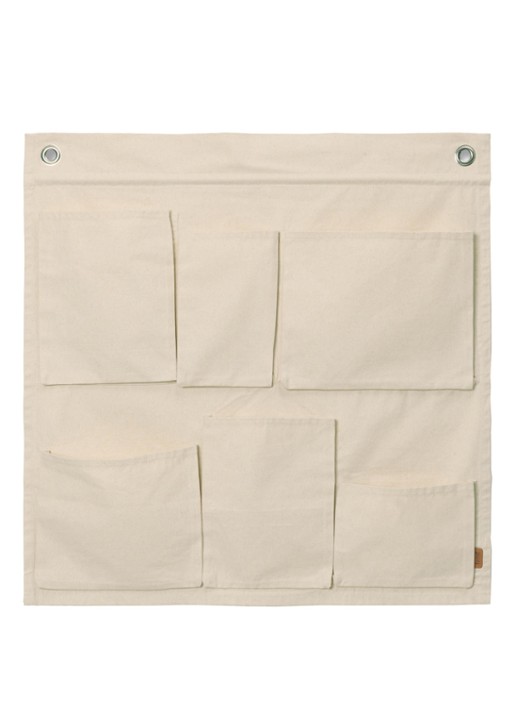ferm LIVING Canvas Wall Pockets organizer 70 x 70 cm
