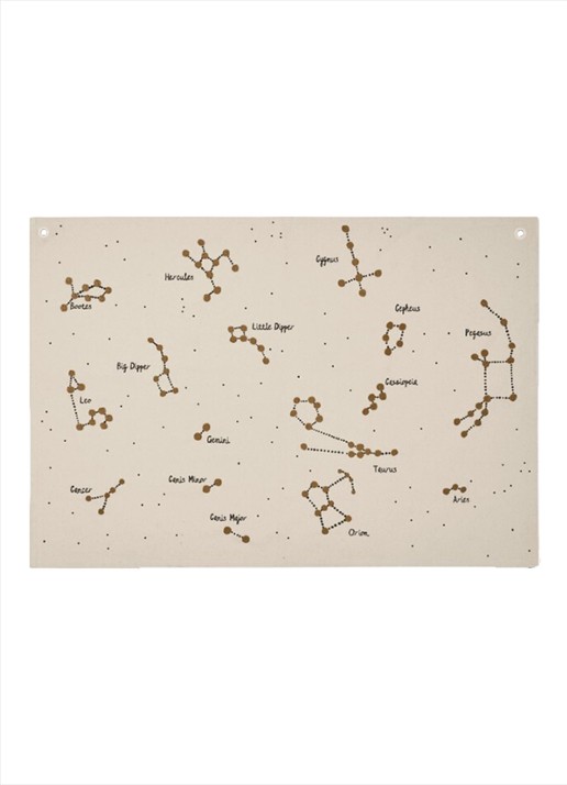 ferm LIVING Constellation Map wandkleed 100 x 70 cm