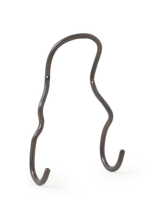 ferm LIVING Curvature dubbele wandhaak van messing