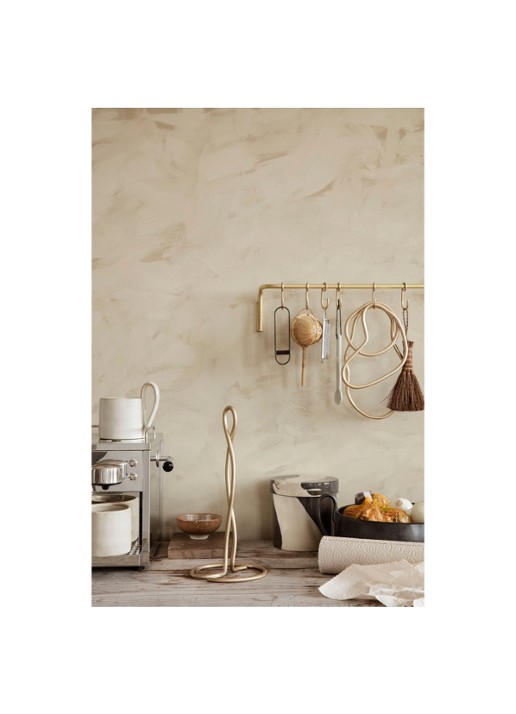 ferm LIVING Curvature keukenrolhouder 30,5 cm - detail 4 goud