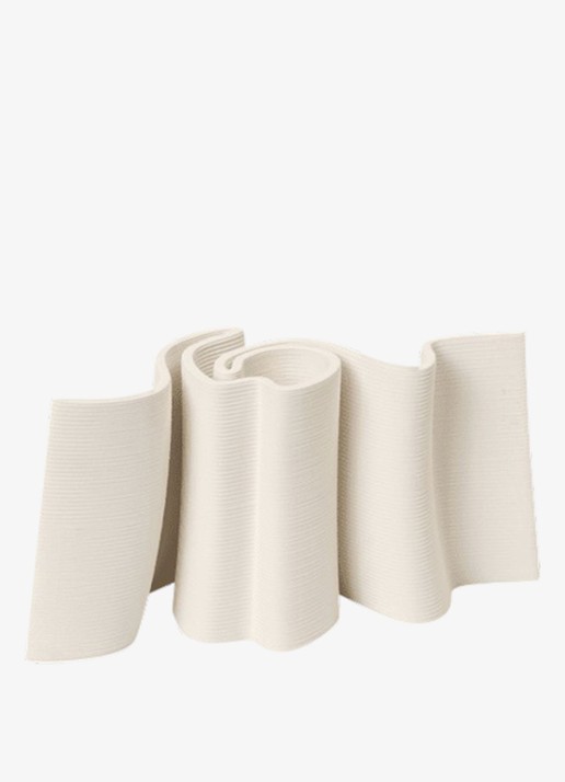 ferm LIVING Dedali kandelaar 10,5 cm - voorkant 2 gebroken wit