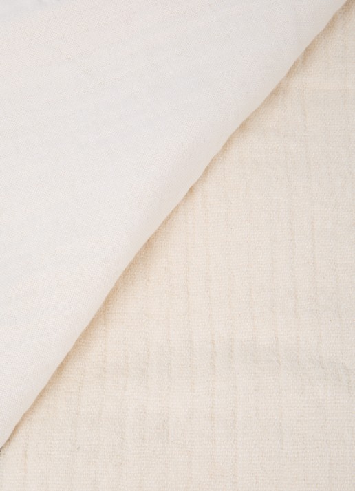 ferm LIVING Dela plaid in linnenblend 120 x 170 cm - detail 3 creme