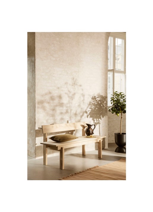 ferm LIVING Desert sierkussen 28 x 53 cm - voorkant 2 mosgroen