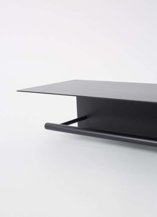 ferm LIVING Dora handdoekrek 50 cm - voorkant 2 zwart