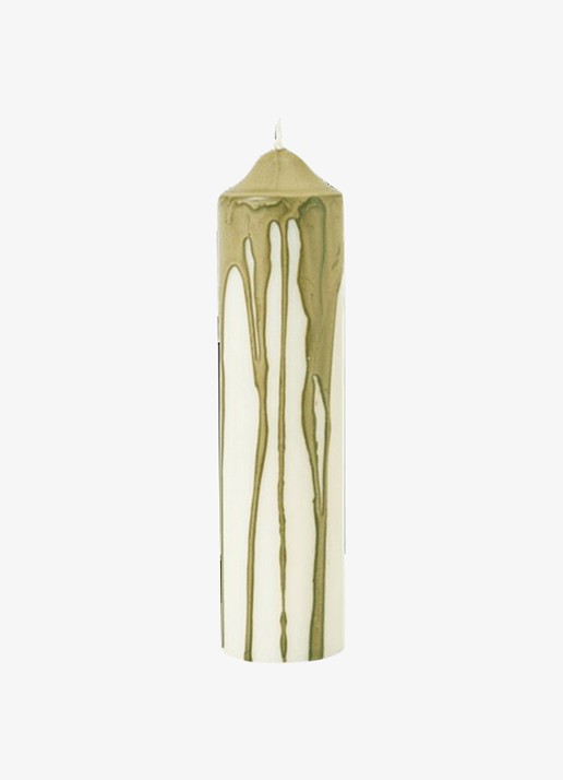 ferm LIVING Dryp Stompkaars 20 cm - voorkant olijfgroen
