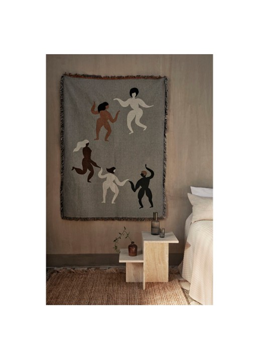 ferm LIVING Free Tapestry wandkleed 170 x 120 cm - detail multicolor