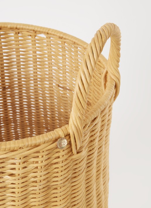 ferm LIVING Gevlochten wasmand 42 cm  - voorkant 2 naturel