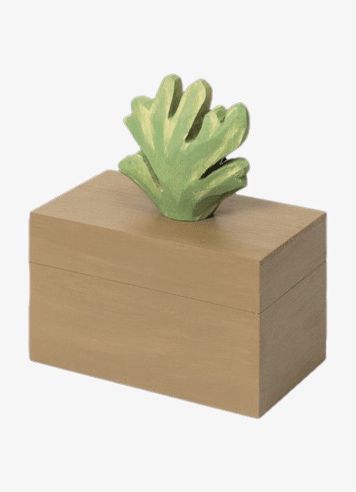 ferm LIVING Harbour opbergdoos 14,5 x 9 cm - detail 2 zand