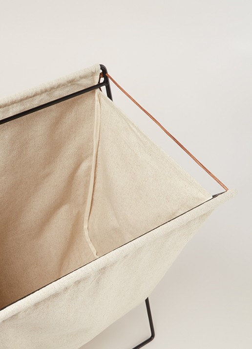 ferm LIVING Herman wasmand 65 cm - detail 2 beige