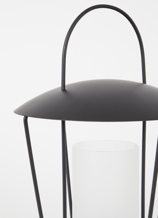 ferm LIVING Hexagon Small pot  - voorkant 2 zwart