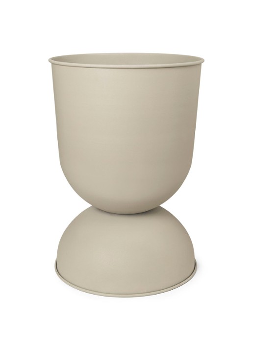 ferm LIVING Hourglass bloempot van gepoedercoat ijzer voor binnen Ø30 cm