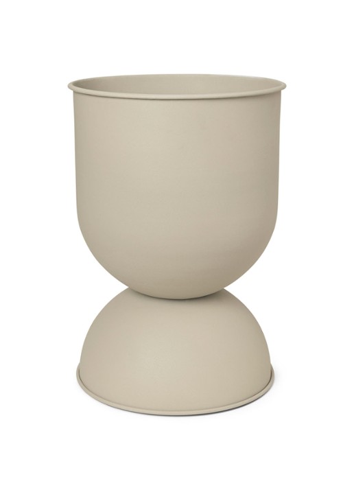 ferm LIVING Hourglass bloempot van gepoedercoat ijzer voor binnen Ø40 cm