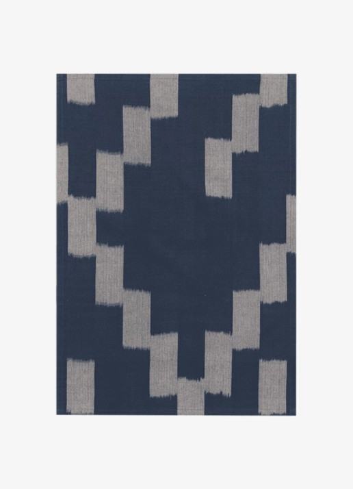ferm LIVING Ikat theedoek van katoen 70 x 50 cm