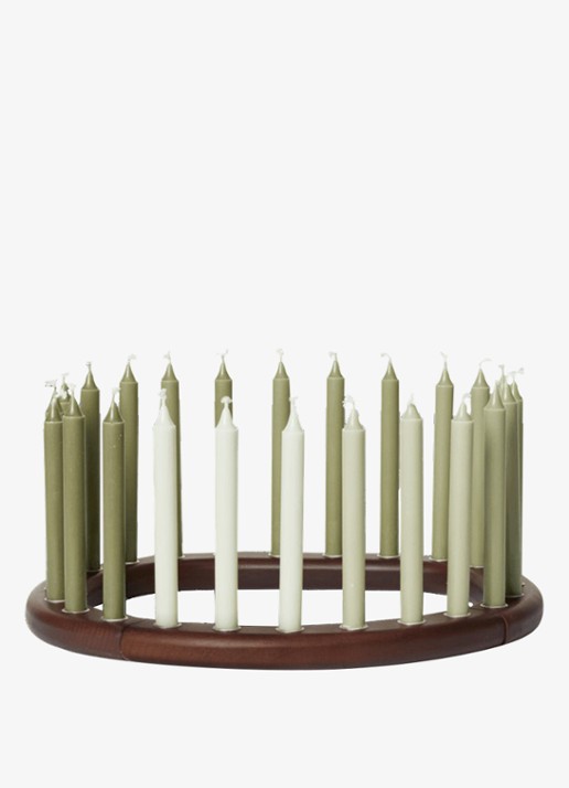 ferm LIVING Kandelaar - voorkant 2 donkerbruin