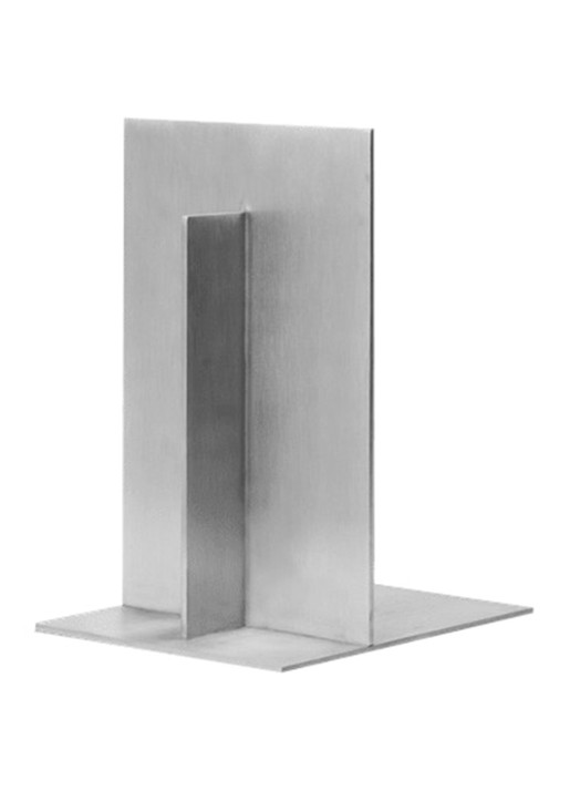 ferm LIVING Lager boekensteun - achterkant zilver