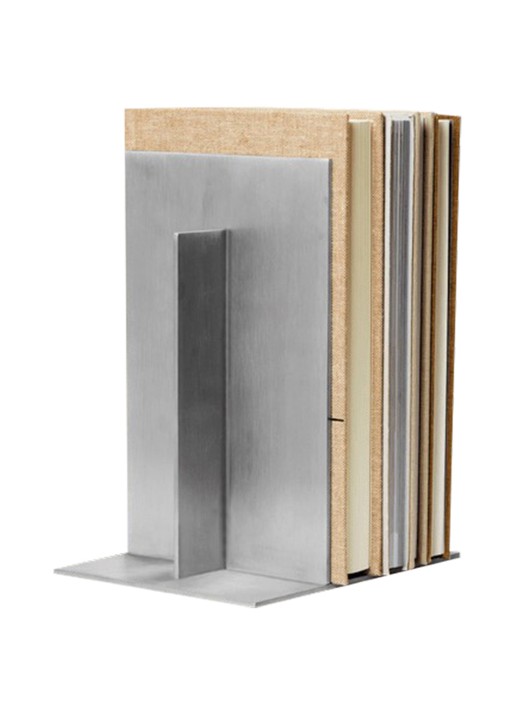 ferm LIVING Lager boekensteun - voorkant 3 zilver