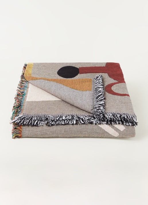 ferm LIVING Mirage plaid 170 x 120 cm - voorkant 3 grijs