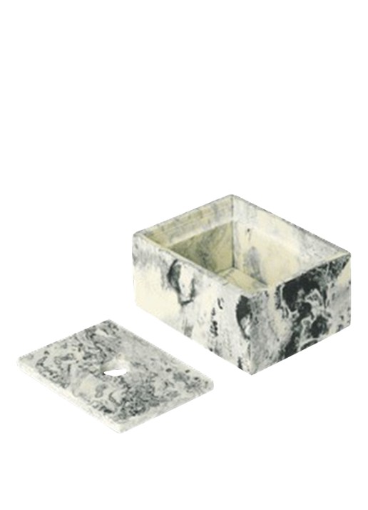 ferm LIVING Mist Box opbergdoos 10 cm - voorkant 2 wit