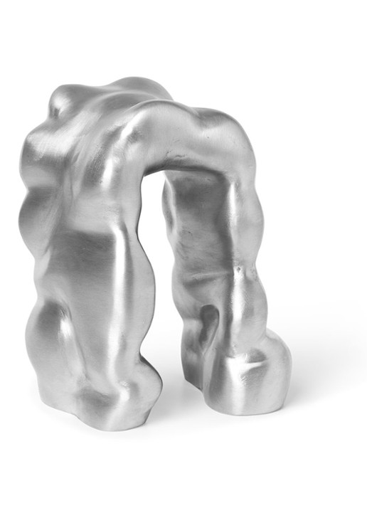 ferm LIVING Morf sculptuur 18,5 cm - detail 3 zilver