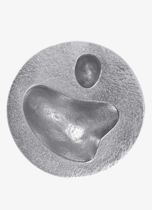 ferm LIVING Niche Small schaal 9,5 cm - voorkant 2 zilver