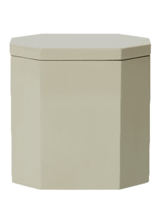 ferm LIVING Nova opbergdoos 10 x 7,5 cm - achterkant beige