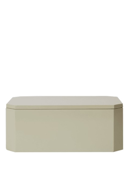ferm LIVING Nova opbergdoos 25 x 15 cm - achterkant 3 beige