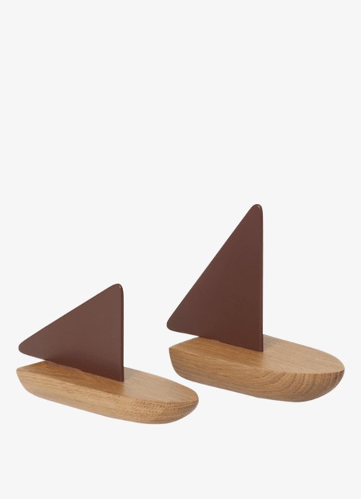 ferm LIVING Opty Boat ornament 17,7 cm set van 2
