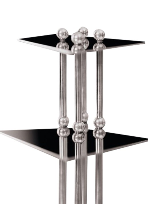 ferm LIVING Orbelle etagère 36 cm - detail 4 zilver