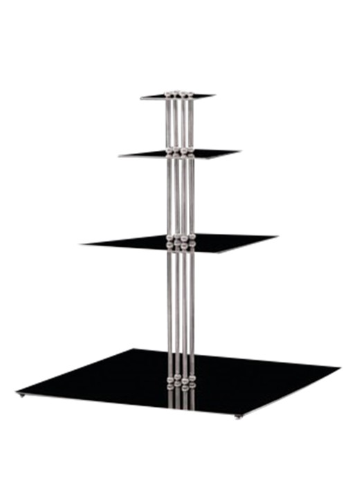 ferm LIVING Orbelle etagère 36 cm - voorkant 3 zilver