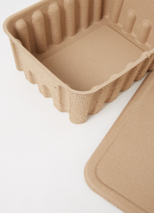 ferm LIVING Paper pulp S opbergdoos set van 2  - voorkant 2 beige