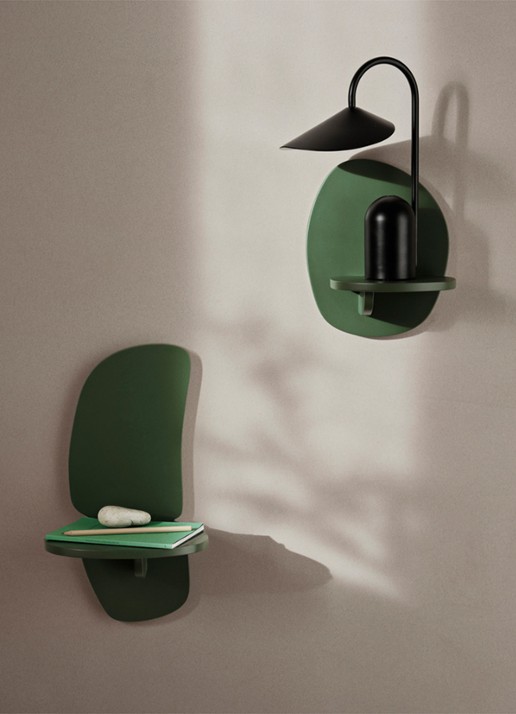 ferm LIVING Pilu wandelement L 40 cm - voorkant 2 groen