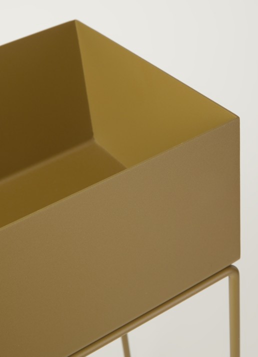 ferm LIVING Plant Box plantenbak voor binnen 60 x 65 cm - detail 3 olijfgroen