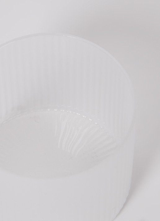 ferm LIVING Ripple drinkglas 20 cl set van 4 - voorkant 2 wit